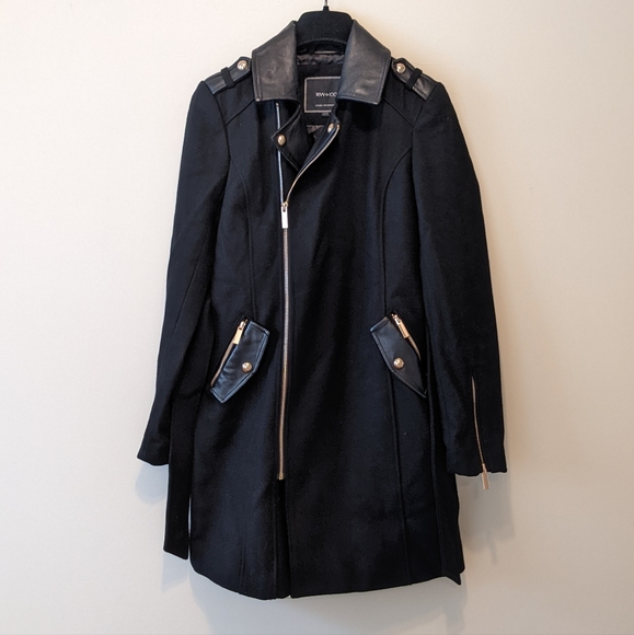 NWOT RW&Co Black Winter Coat/Jacket - Picture 5 of 8